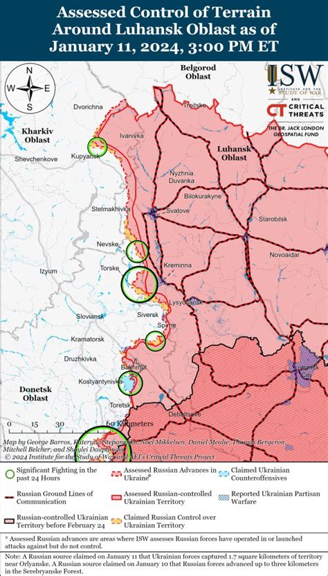 Карта бойових дій: українські війська контратакували біля Куп'янська ...