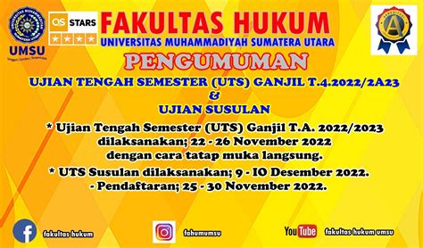 Ujian Tengah Semester Uts Ganjil Ta 20222023 Dan Ujian Susulan