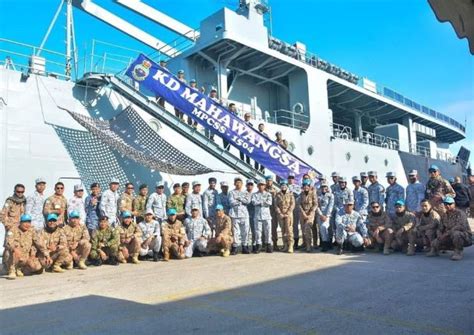 Arrival Of Kd Mahawangsa Royal Malaysian Navy Ship At Beirut Port