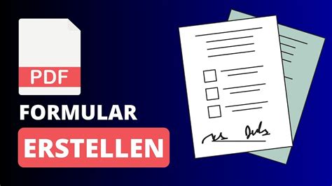 Ausf Llbares Pdf Formular Erstellen Einfache Anleitung Youtube