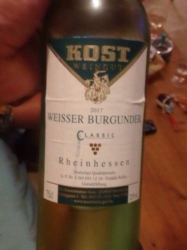 Kost Classic Weisser Burgunder Vivino US