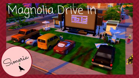 A Drive-In Movie Theater for Magnolia Promenade! : r/TheSimsBuilding