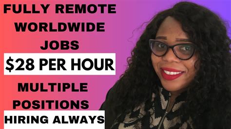 Fully Remote Worldwide Work From Home Job Work From Anywhere In The