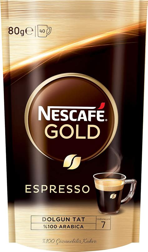 Nescafé Gold Espresso Kahve Ekonomik Paket 80 g x 12 Amazon tr