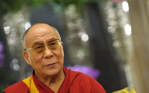 Tibetanen Scharen Zich Achter Dalai Lama