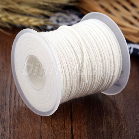 1roll Smokeless Square Braid Candle Wick 61m Handmade Candle Unwaxed