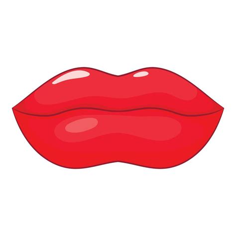 Icono De Labios Estilo De Dibujos Animados Vector En Vecteezy