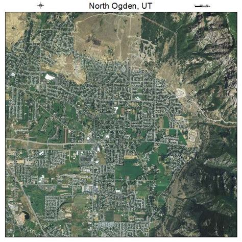 Aerial Photography Map Of North Ogden Ut Utah
