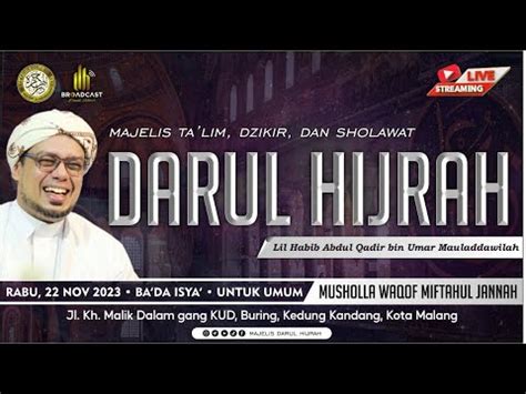 Live Majelis Darul Hijrah Musholla Waqof Miftahul