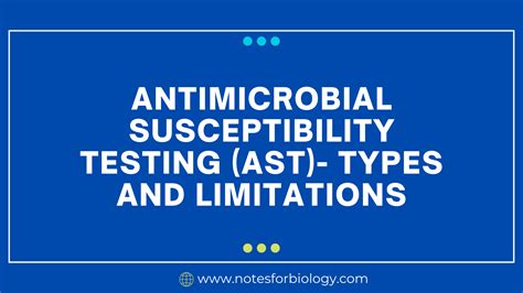 Antimicrobial Susceptibility Testing Ast Types And Limitations