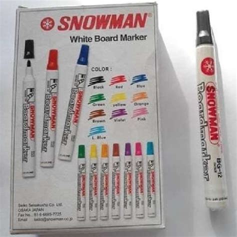 Jual Spidol Snowman Whiteboard White Board Marker Papan Tulis BG 12