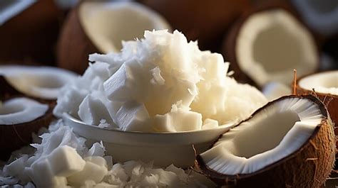 Premium AI Image Coconuts In A Bowl With Coconuts On The Table