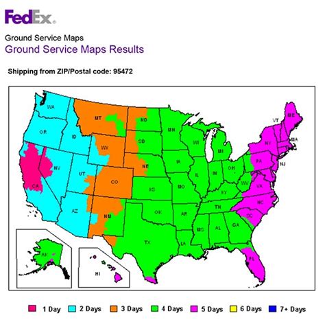 Fedex Ground Service Map United States Map