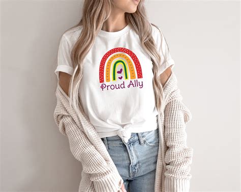 Ally Shirt Proud Lgbt Ally Lgbt Ally T Shirt Pride Shirt Etsy