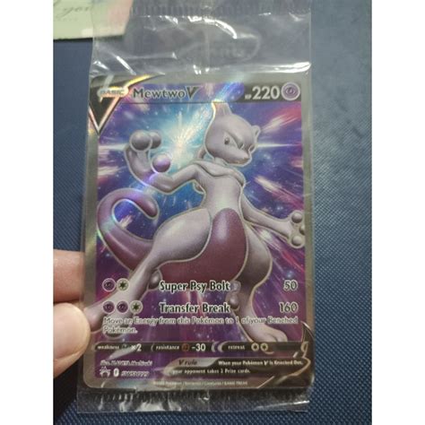 Thẻ Pokemon seal Mewtwo V SWSH229 Full Art Ultra Rare Shopee