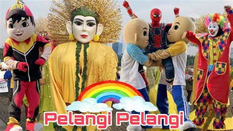 Ondel Ondel Betawi Feat Badut Lucu Joget Lagu Pelangi Pelangi Youtube