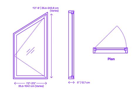 Casement Window Trapezoid Dimensions And Drawings