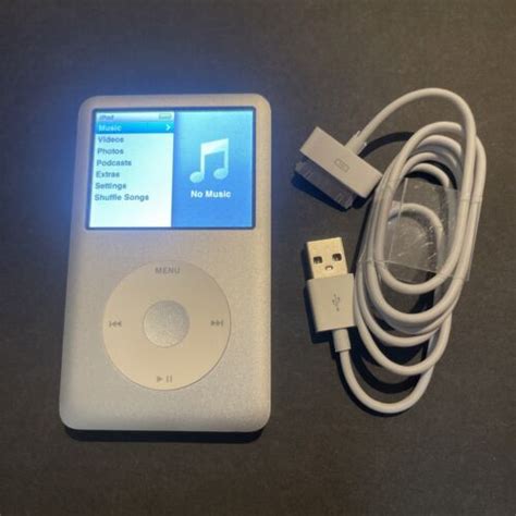 Apple Ipod Classic Gb Th Generation Silver A Ebay