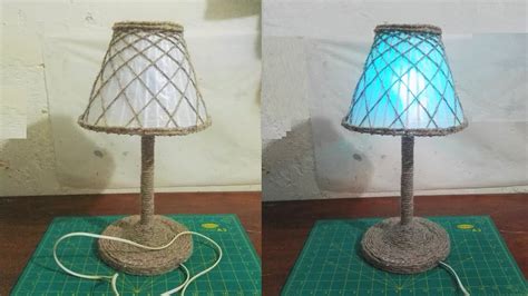 How To Make Table Lamp Simple And Easy Craft YouTube