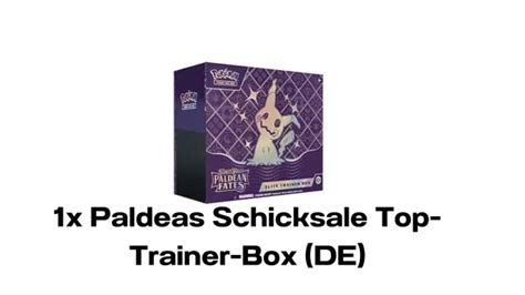 Voggt Buy 1x Paldeas Schicksale Top Trainer Box DE