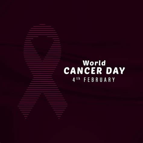 Premium Vector World Cancer Day Design Template