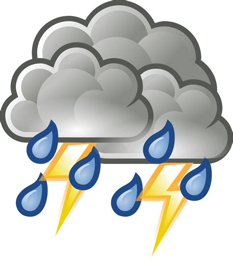 Showering clipart scattered thunderstorm, Showering scattered