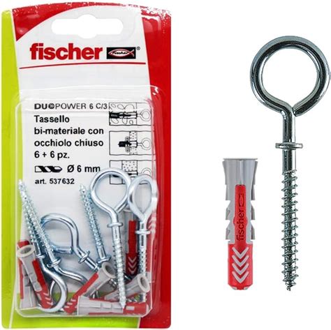 Fischer Tasselli Duopower Bi Materiale C K In Blister Con Occhiolo