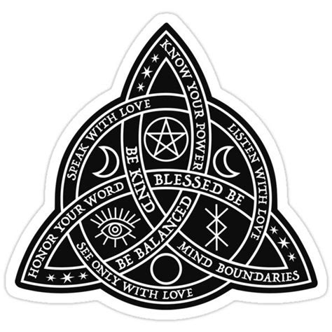 Blessed Be Sticker By Ravenwake Witch Tattoo Wiccan Tattoos