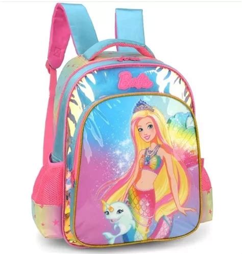 Mochila De Costas Infantil Escolar Original Barbie Sereia MercadoLibre