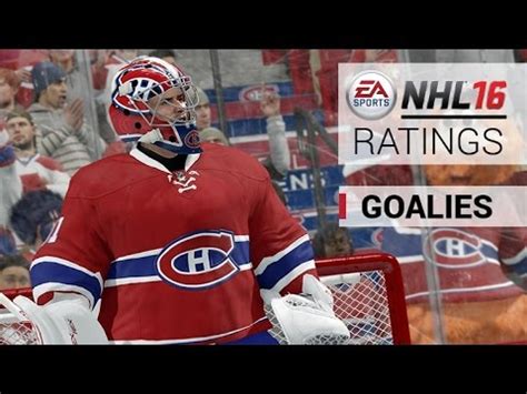 Nhl Top Goalie Ratings My Thoughts Youtube