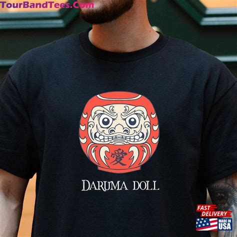 Daruma Doll Shirt Custom Text Japanese T Shirt Good Luck Unisex Classic