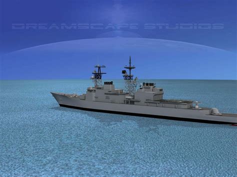 Spruance Class DD963 USS Spruance - 3D Model by Dreamscape Studios