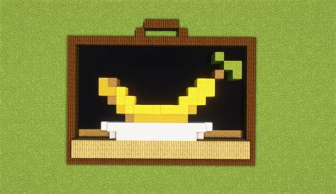 Banana pixel art! : r/Minecraft