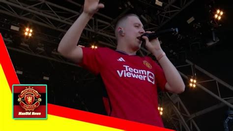 Rapper Aitch Leaks Man Utd Home Shirt During Glastonbury