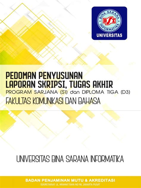 Pedoman Lap Skripsi Ta Ubsi Fkb Periode I 2021 Pdf