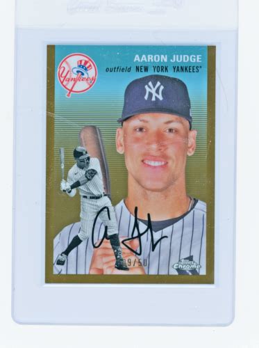 2023 Topps Chrome Platinum Anniversary Gold Refractor Aaron Judge 50