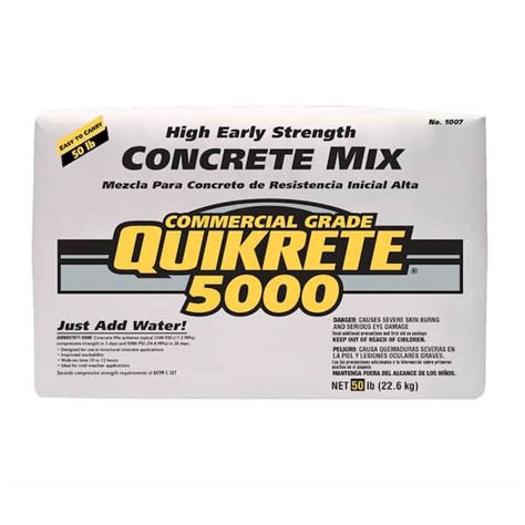 Quikrete Lbs Psi Concrete Mix The Home Depot