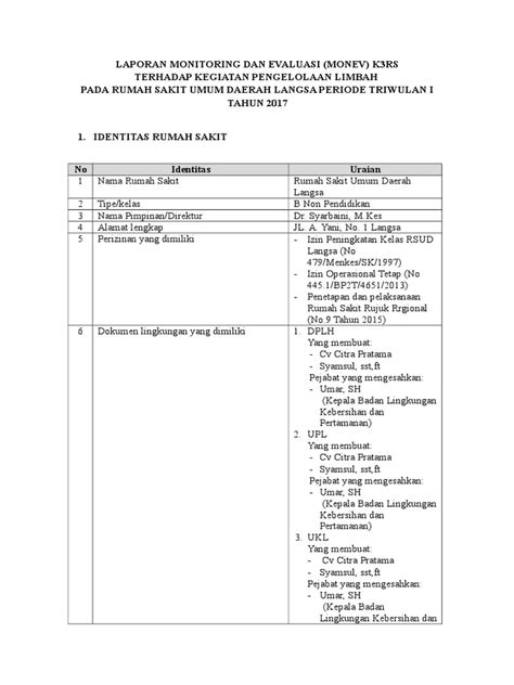 Contoh Laporan Monitoring Dan Evaluasi 37 Koleksi Gambar