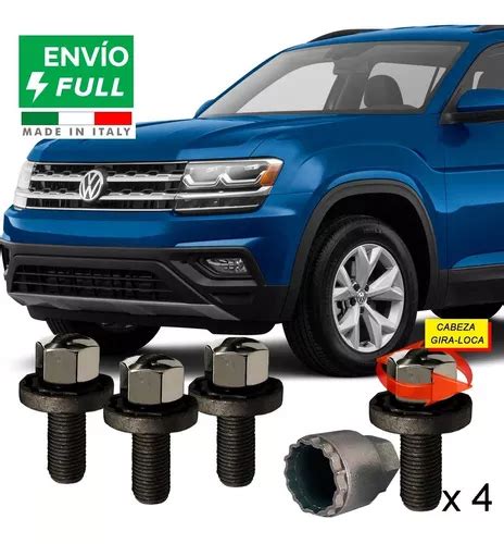 Tuercas Y Birlos De Seguridad Vw Cross Sport 2 Llaves Todo Meses