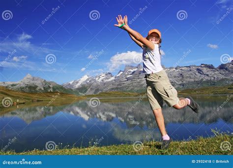 funny jumping girl stock photo image  alpine lifestyles