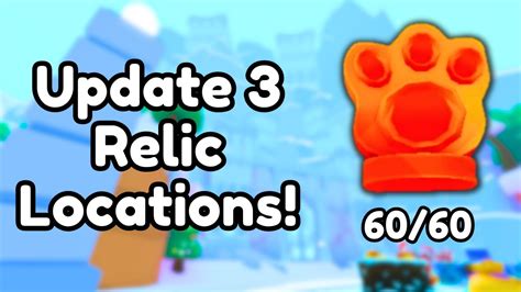 All New Shiny Relic Locations In Update 3 Pet Simulator 99 YouTube