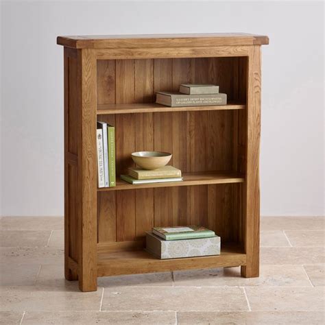 Original Rustic Small Bookcase In Solid Oak Oak Furniture Land