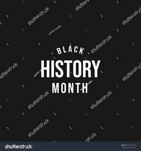 Black History Month Logo Template Vector Stock Vector (Royalty Free ...