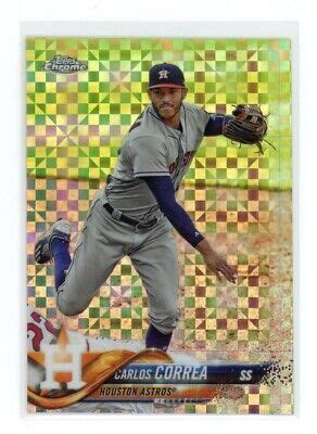 2018 Topps Chrome 103 Carlos Correa X Factor Refractor EBay