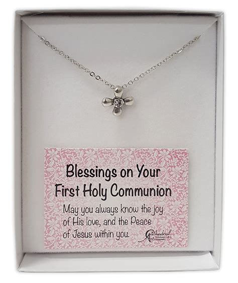 Necklace: Communion Cross - First Holy Communion Gifts - Pleroma Christian Supplies