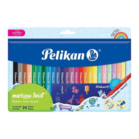 Plumones Pelikan Markana Twist 24 Pzas Walmart