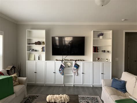 Diy Faux Built Ins With Ikea Billy Bookcases The Regular Folks