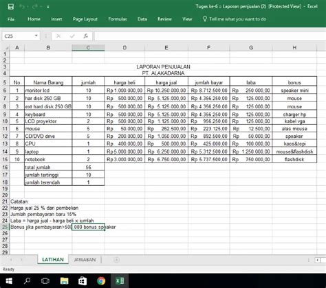 Detail Contoh Laporan Pembelian Barang Excel Koleksi Nomer