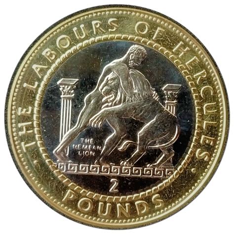 Pounds Elizabeth Ii The Nemean Lion Gibraltar Numista