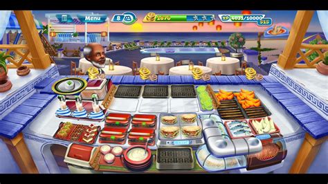 Cooking Fever Sirtaki Taverna Level 40 3 Stars Fully Upgraded